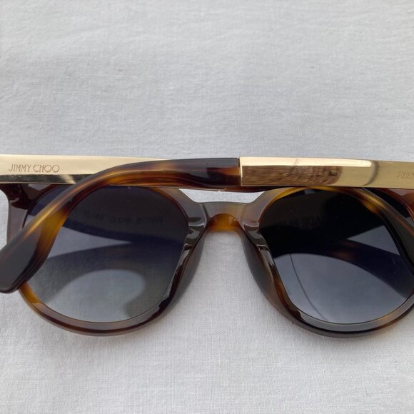 Jimmy Choo Women Vivy Havana Sunglasses Round Full Rim Shades main image 14